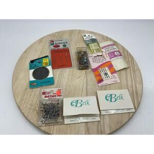 Vintage Mixed Brands Hem Tape Sewing Notions Lot Wrights Needles‎ Pins Bell